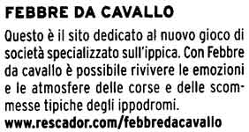 febbre da cavallo